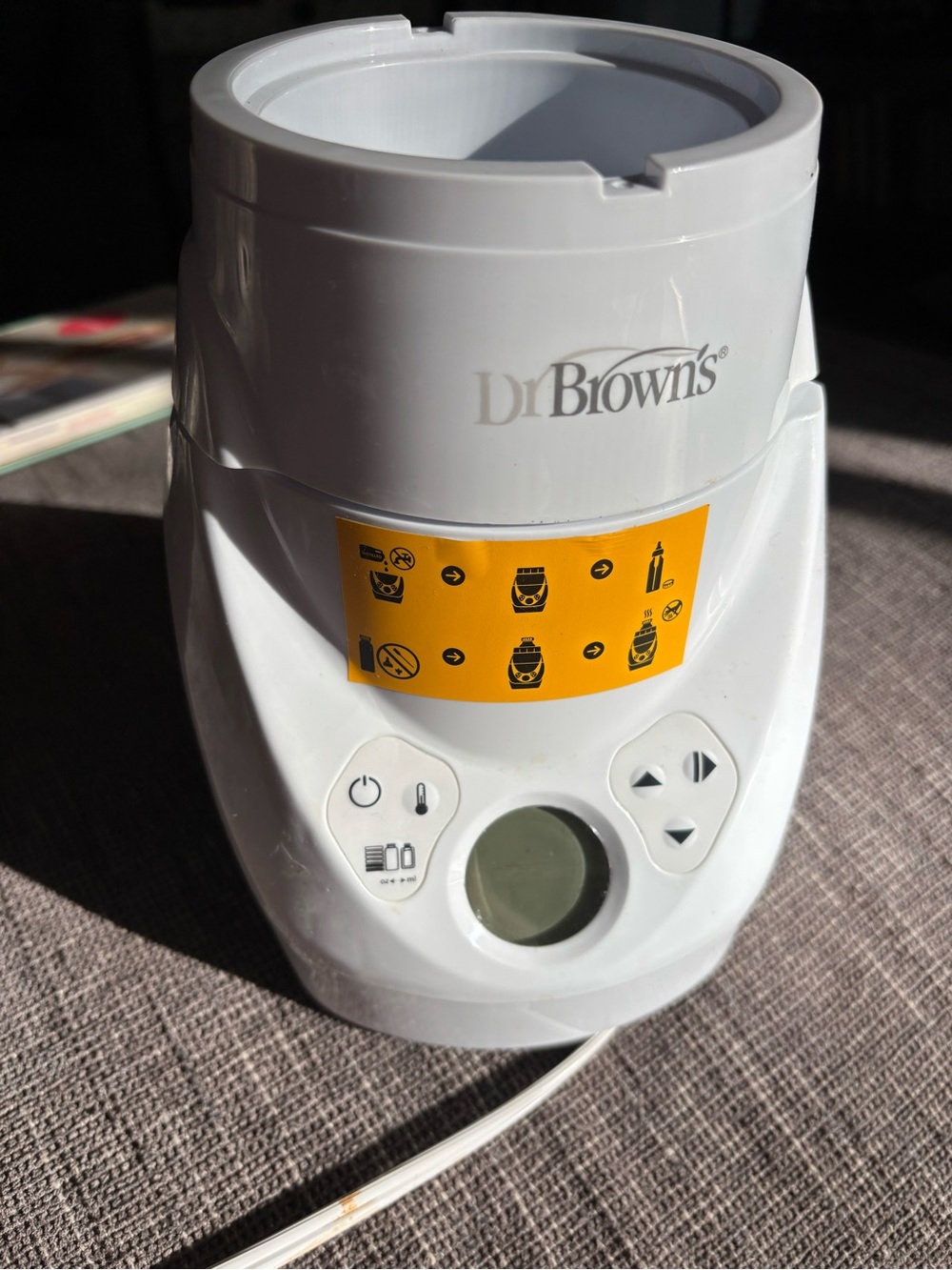 Dr. Brown's White Bottle Warmer - Electric Bottle and Food Warmer